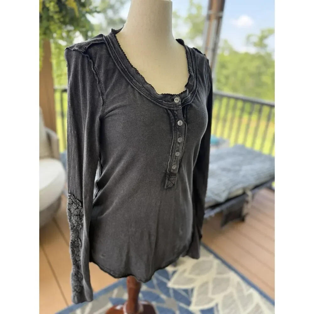 Free People “Our Song” Henley Size LG